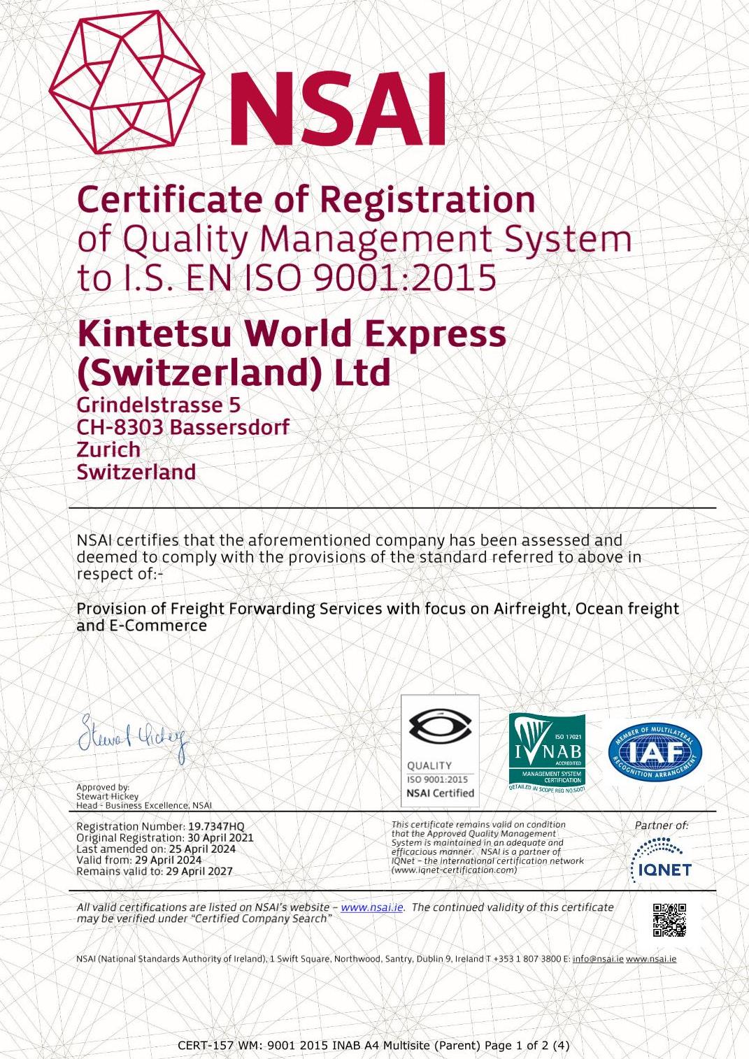 19.7347HQ Kintetsu World Express (Switzerland) Ltd - NSAI Certificate 9001 2015 INAB Multisite-1.jpg